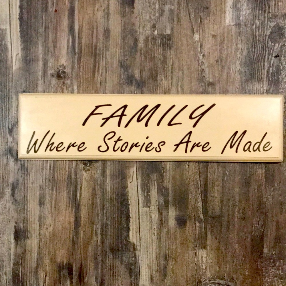 Wooden wall decor.